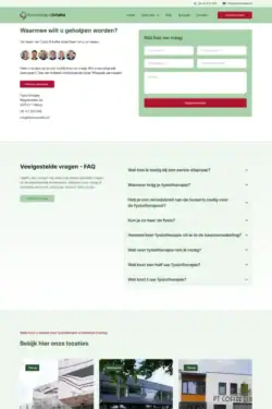 Webdesign voor Fysio Schalke in Tilburg